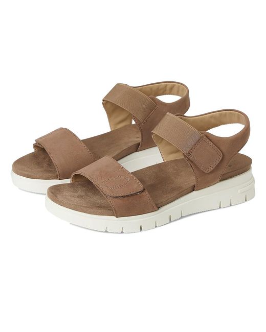 David Tate Brown Papaya Sandals 6 W (D) Leather
