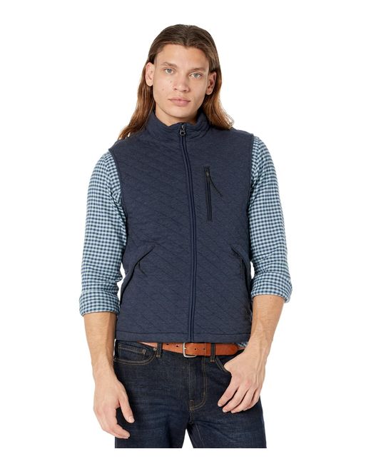 Faherty Epic Quilted Fleece Vest in Blue for Men Lyst