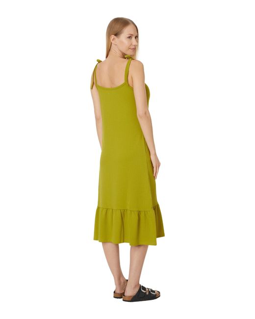 Toad&Co Yellow Dandelion Midi Sleeveless Dress