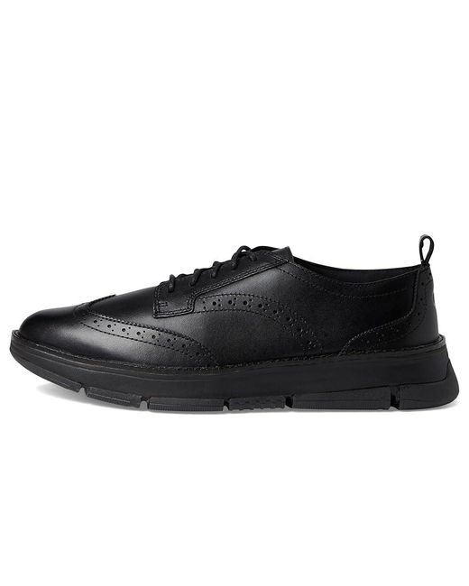 Cole Haan Black Zerogrand Revel Wingtip Oxfords Shoes/ 6 C