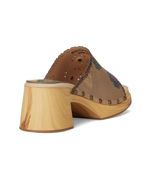 Spring Step Natural Retrostar Wedge Shoes, Leather