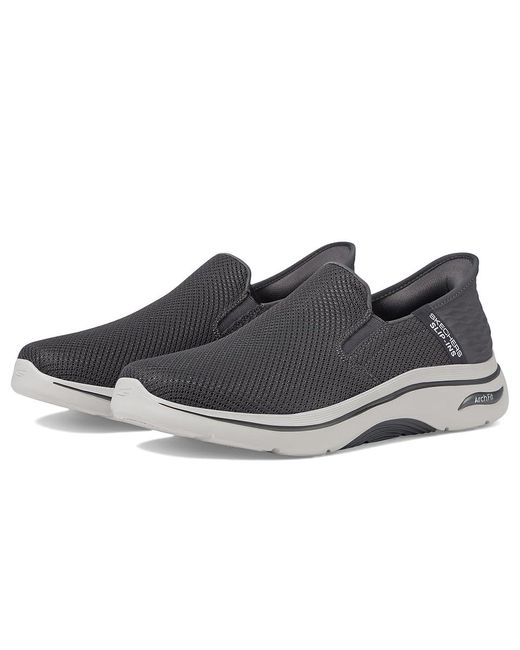 Skechers Black Go Walk Arch Fit 2.0- Hands Free 2 Hands Free Slip-Ins (Charcoal) Lace-Up Boots for men