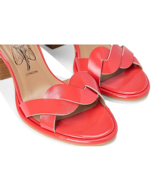 Fly London Red Moji263Fly Sandals, Leather/Rubber