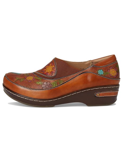 Spring Step Brown Burbank-Flower Cold Weather Boots, Leather
