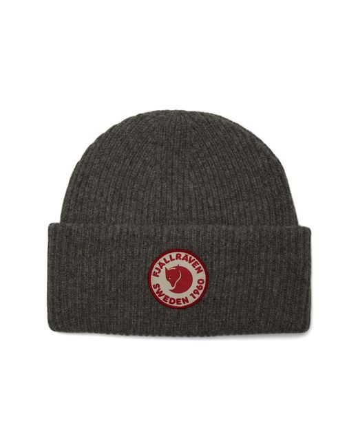 Fjällräven Unisex 1960 Logo Hat - Soft Knit Lambwool Beanie For Outdoor Activities