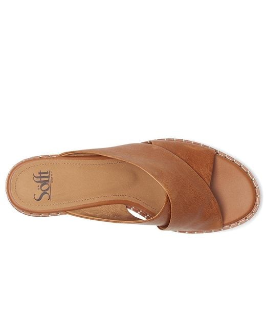 Söfft Brown Crystal Sandals 9.5 M (B) Leather