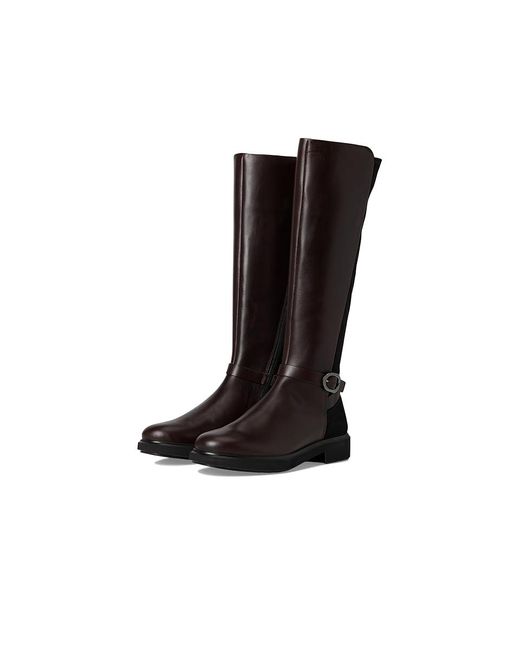 Ecco Black Metropole Amsterdam Tall Boots Boots Mocha/ Leather/Textile
