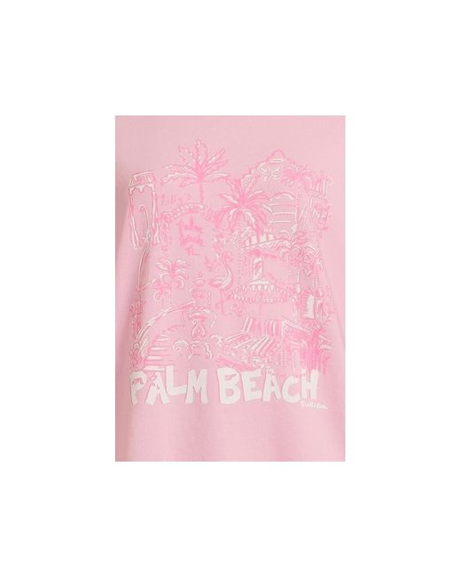 Lilly Pulitzer Pink Ballad Long Sleeve Sweatshirt Sweater Conch Shell Pb Playground Printed Sweatshirt, Cotton