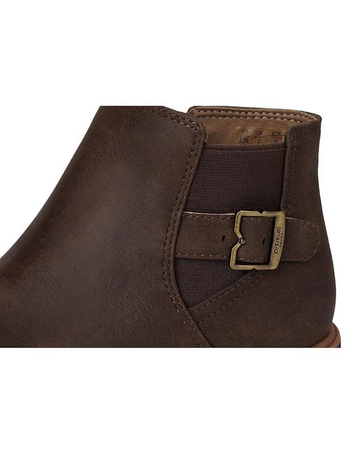 Dr. Scholls Brown Calm One Chelsea Short Boots Boots, Synthetic