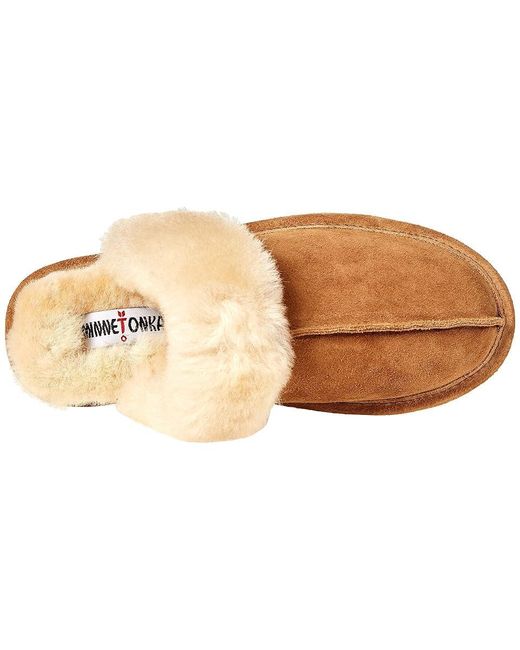Minnetonka Multicolor Sheepskin Slide Shoes