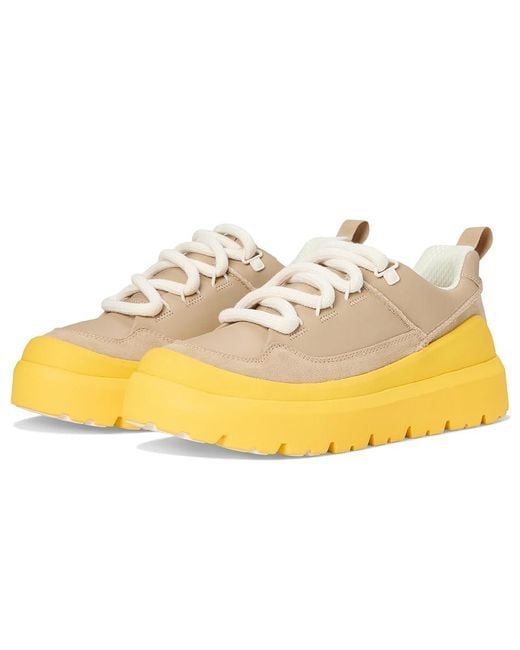 Ugg Metallic Heritage Utility Sneakers Shoes Mustard Seed/Summer Wheat 14 D for men