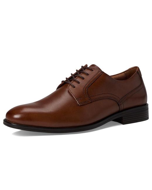 Johnston & Murphy Brown Reeve Plain Toe Lace Up Wing Tip Shoes 11 M (D) Leather for men