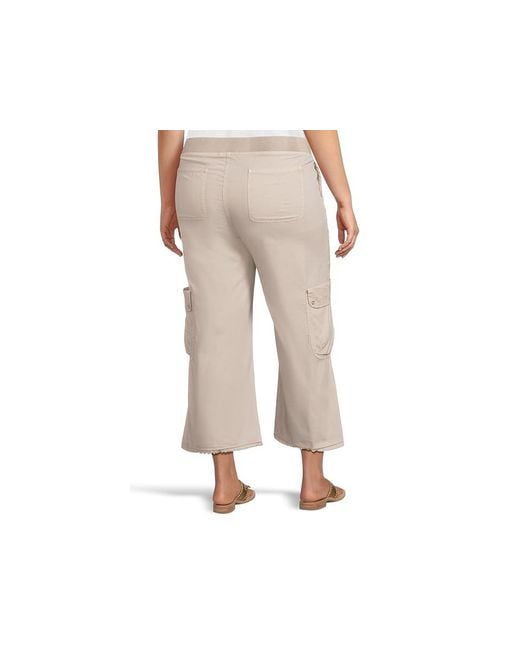 XCVI Black Femke Cargo Crop Clothing Sm 4-6) Cotton/Spandex
