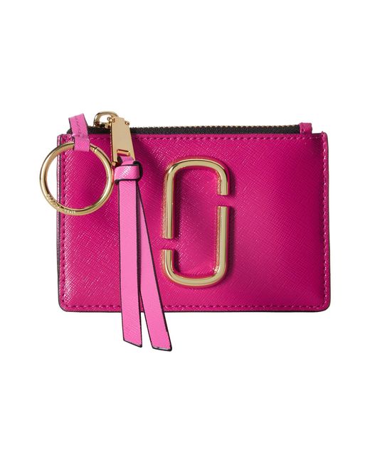 Marc Jacobs Pink Snapshot Top Zip Multi Wallet