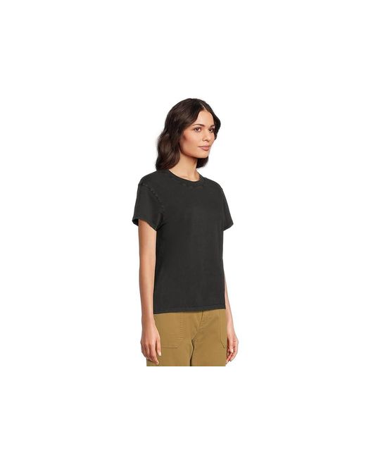 Prana Black Everyday Vintage Washed Short Sleeve T-Shirts Clothing, Cotton