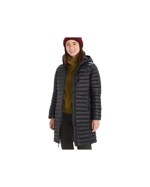 Marmot Black Echo Featherless Long Jacket Coat 2, Polyester