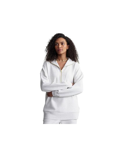 Varley Black Masie Longline Sweat Sweater, Polyester/Viscose