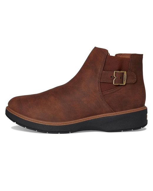 Dr. Scholls Brown Calm One Chelsea Short Boots Boots, Synthetic