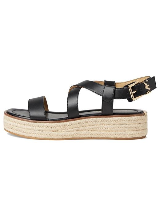 MICHAEL Michael Kors Black Lynn Espadrille Sandal Sandals, Synthetic