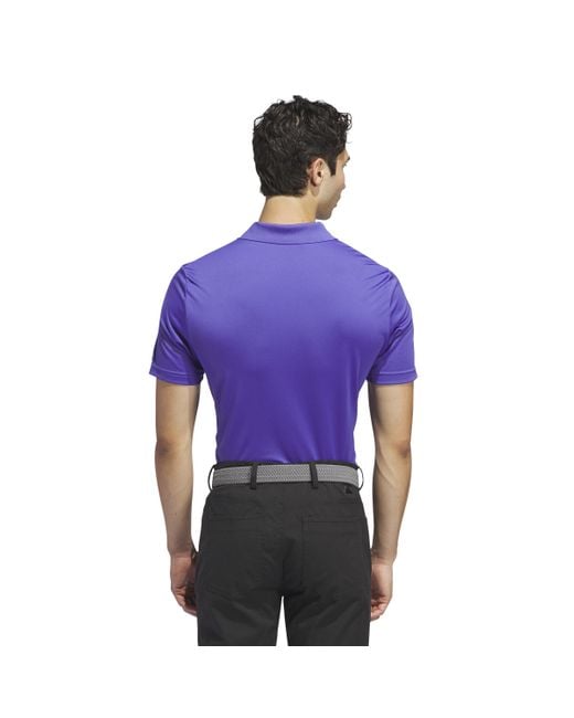 Adidas Originals Purple Adi Performance Short Sleeve Polo for men
