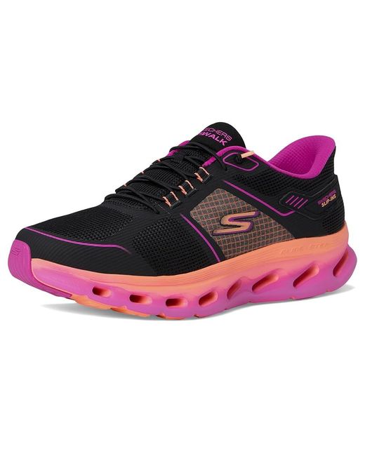 Skechers Black Go Walk Glide Step 2.0 Elektra Hands Free Slip-Ins Walking Shoes/Multi 5 B