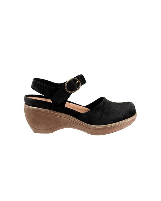 Softwalk® Black Mabelle Shoes 7.5 N (A) Leather