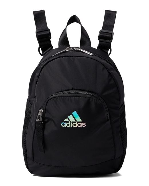 adidas Synthetic Linear 3 Mini Backpack in Black Lyst
