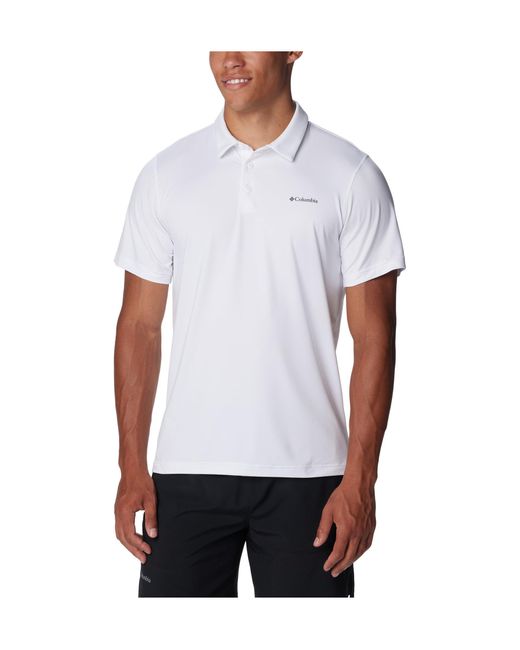 Columbia Tech Trail Polo in White for Men | Lyst