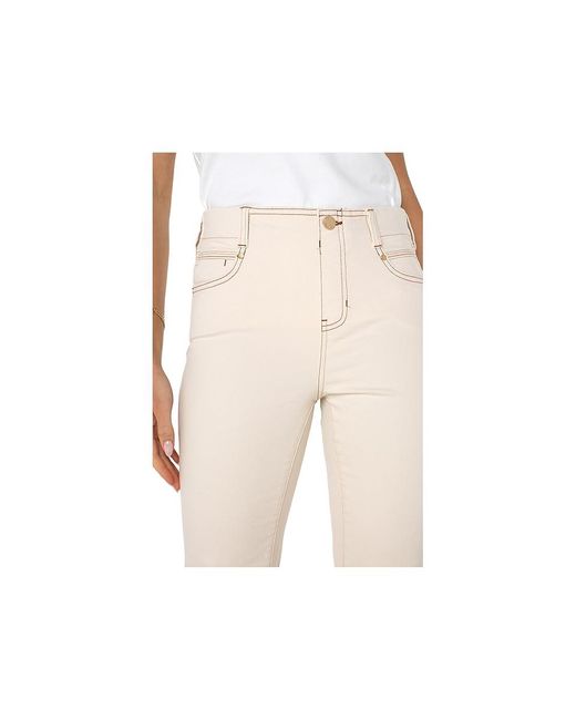 Liverpool Los Angeles Black Gia Glider Pull-On Flare With Forward Side Seam Clothing 10, Cotton/Denim/Elastane