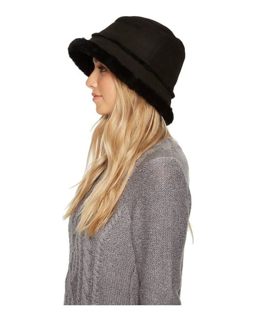 UGG Waterproof Sheepskin Bucket Hat in Black | Lyst UGG Waterproof Sheepskin Bucket Hat in Black | Lyst