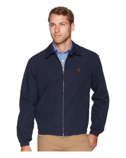 Polo Ralph Lauren Navy Bayport Windbreaker Jacket in Blue for Men | Lyst