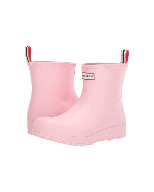 Hunter Pink Original Play Boot Short (zinc) Women's Rain Boots