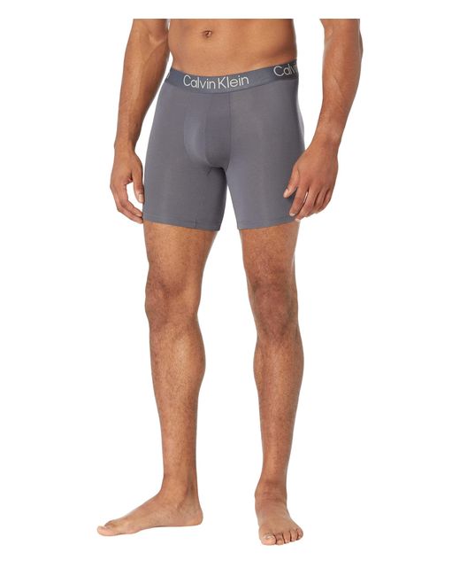 Calvin Klein Eco Pure Modal Boxer Brief 3-pack in Blue for Men | Lyst