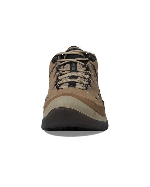 Keen Brown Targhee 4 Low Height Durable Comfortable Waterproof (Brindle/Nostalgia Rose) Climbing Shoes for men
