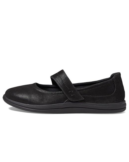 Clarks Black Breeze Mj ( Synthetic) Flat Shoes