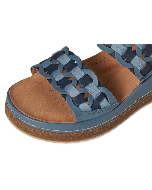 Clarks Blue Kassanda Mule Sandals 8.5 C