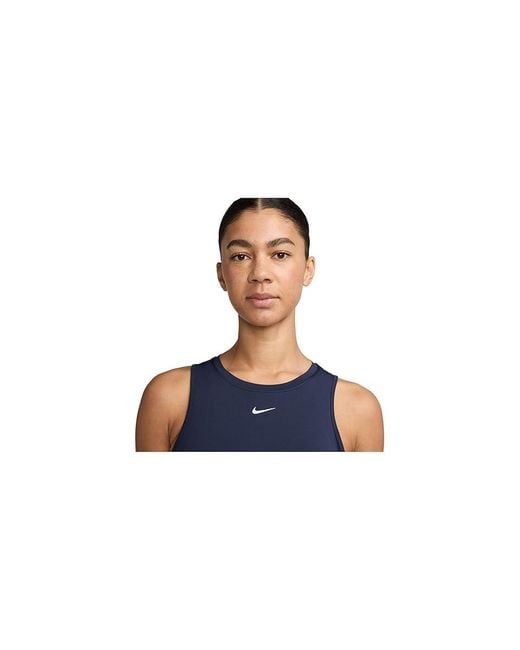Nike Blue One Classic Dri-Fit Tank Top Workout Xl (Us 16-18) Polyester/Spandex