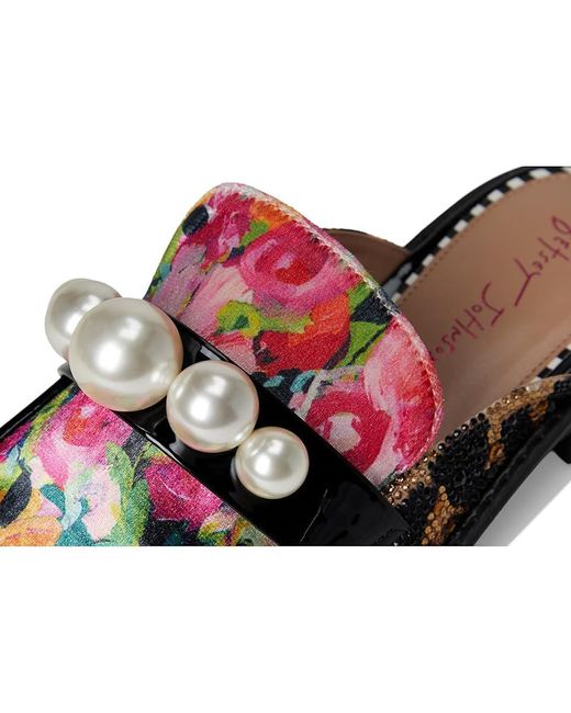 Betsey Johnson Black Norah Flat Shoes, Synthetic