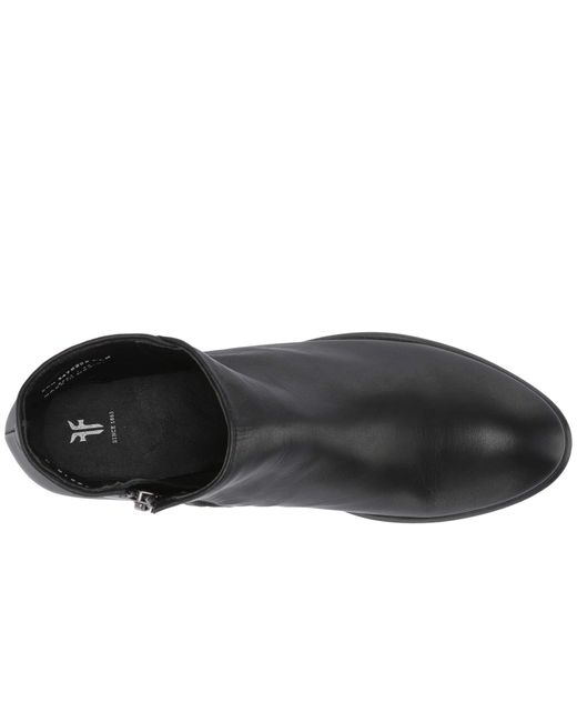 frye carson piping bootie black