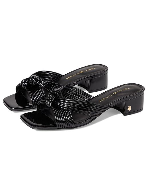 Tommy Hilfiger Black Philie Dress Sandals, Synthetic