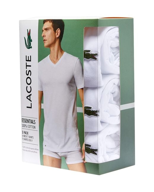 3 pack lacoste t shirts
