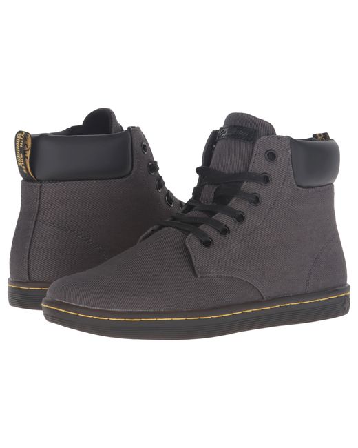 Dr. Martens Gray Maelly Canvas Ankle Boots