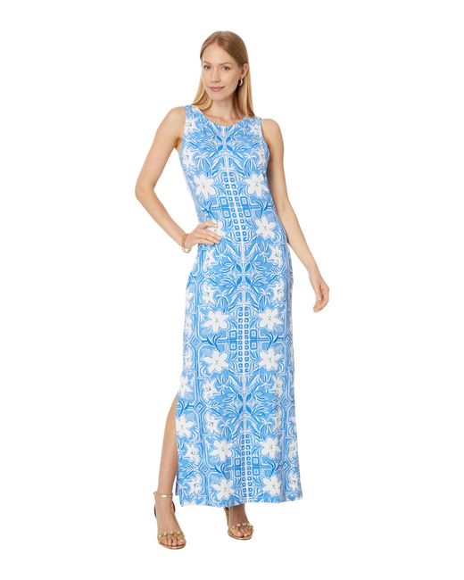 Lilly Pulitzer Blue Noelle Maxi Dress