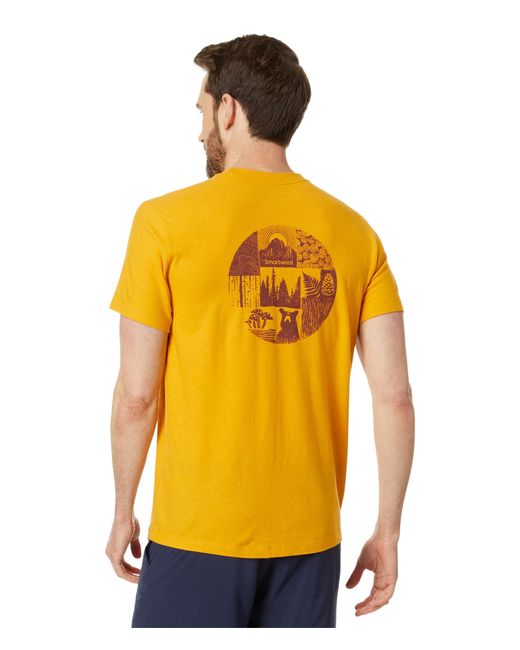 Smartwool Yellow Forest Finds Graphic Short Sleeve Tee