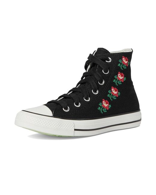 Converse Black Chuck Taylor All Star High-Top Sneaker Classic Shoes/Light Jellyfish Jitter/Surplus Min, Canvas