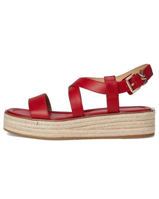 MICHAEL Michael Kors Red Lynn Espadrille Sandal Sandals, Synthetic