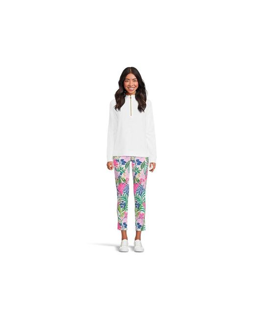 Lilly Pulitzer Black Ashlee Pullover Sweatshirt, Cotton/Polyester