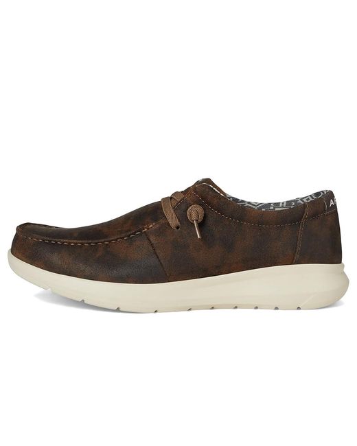 Ariat Brown Hilo Slip On Shoes 8.5 Ee for men