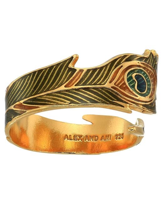 ALEX AND ANI Metallic Peacock Ring Wrap - Precious Metal (14kt Gold Plated) Ring