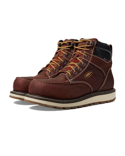 Keen Brown Cincinnati 6 Waterproof (Tuscan/Sandshell) Work Boots for men